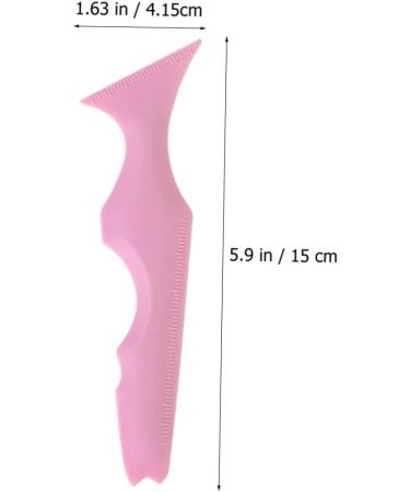 Beavorty 2pcs Silicone Beauty Ruler Tuile Molds Silicone Makeup Guide Tool Angled Eyeshadow Stencils Cream 1 count (Pack of 1) Pink-1 - Buy Online on GoSupps.com