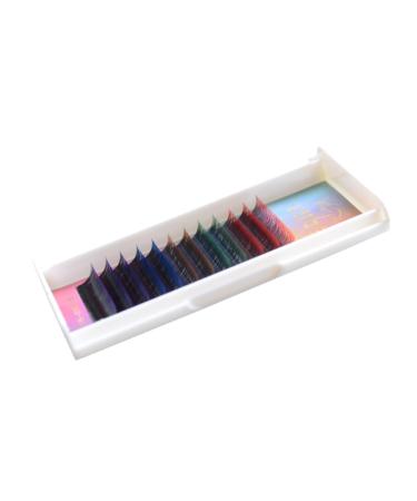 POPETPOP 1 Set Reusable Fake Eye Lashes Rainbow False Eyelashes Fake Eyelashes No Irritation Volume Eyelashes Strip Natural False Eyelashes Colorful Fake Eyelashes 3d Extend Elasticity