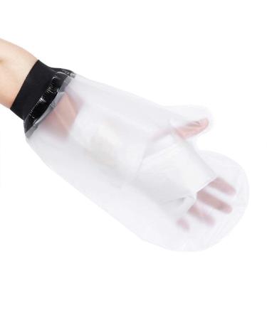 HKF HO KI HO Adult Waterproof Cast Cover Protector Hand for Shower Plaster Bandage Protector Watertight for Broken Hand Wrist Reusable Keeps Hand Dry Fits Unisex Adult.Upper Circ OD/ID(5.5/1.8in) 38cm Black Hand