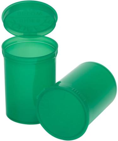 Multi-Use Airtight Pill Bottles 30 Dram - 12 Pack Green Translucent Organizers for Supplements & Vitamins - Buy Online on GoSupps.com