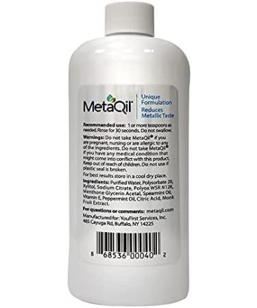 MetaQil Oral Rinse | Taste Disorder Relief with Natural Ingredients | Freshens Breath | 8 oz Bottle | 1 Count - Buy Online on GoSupps.com