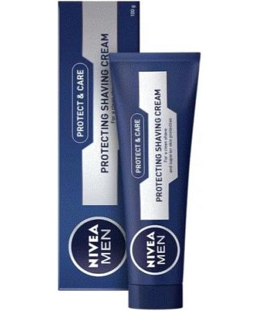 NIVEA Shaving cream Protect & Care normal to dry skin pack of 6 100 ml - Buy Online on GoSupps.com
