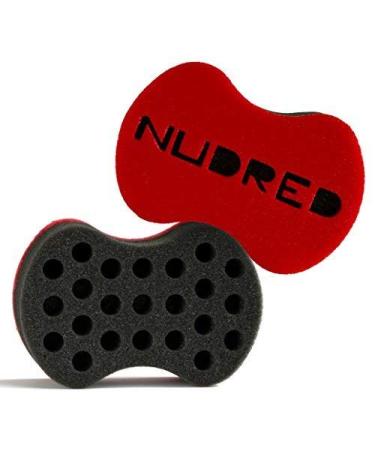 Nudred Hair Sponge for Afro Hair Twisting and Curling - Red Barber Curling Tool for Men/Women - Large Holes for Defined Curls and Coils - Buy Online on GoSupps.com