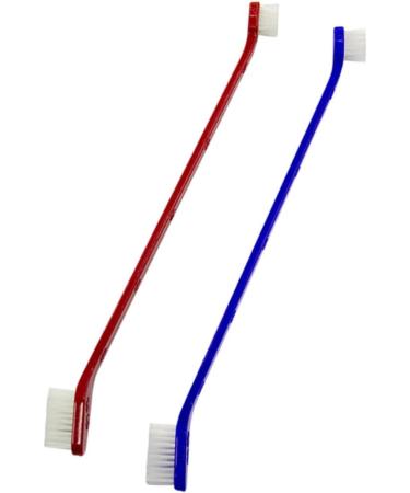 DOITOOL 2pcs Set Nylon Wire Toothbrush Dog Toothbrushes Double Sided Toothbrush Toothpaste Double Head - Buy Online on GoSupps.com