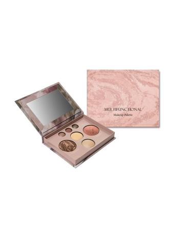 Palette de maquillage multifonctionnelle kit de maquillage portable utilisable pour les paupi res le blush et le contouring. Texture lisse pigment e et longue tenue. Miroir inclus.