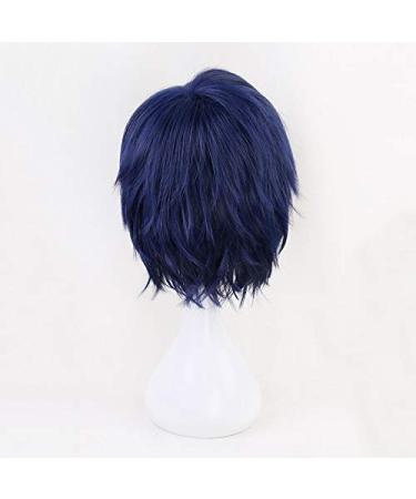 Tenya Iida Blue Short Wig - Cosplay Costume from Boku No Hero Academia | Heat Resistant Synthetic Hair for Men - Buy Online on GoSupps.com