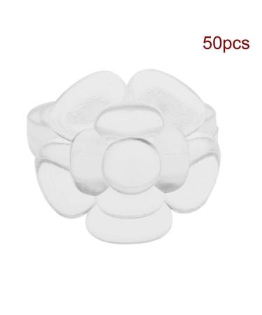 Nail display ring nail display easy to add and remove Durable environmental ABS for the (Rose transparent)