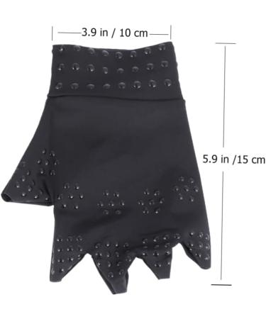 Mobestech 3 Pairs Magnetic Half Finger Work Gloves - Copper Anti-Gloves for Comfort & Protection | Ideal for Computer & Crafts - Buy Online on GoSupps.com