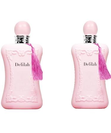 Pack of 2- Delilah Perfume for Women Long Lasting Fragrance Eau de Parfum Floral & Sweet Women's Perfume Daily Used 3.4 Fluid Ounce