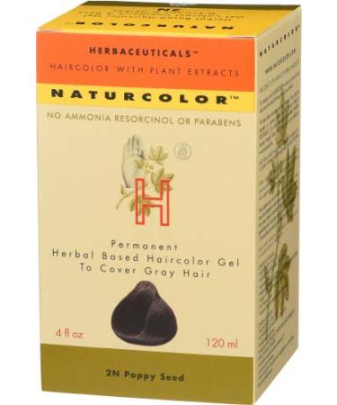 naturcolor Haircolor - Poppy Seed Hair Dye, 4 Fl Oz (2N) 2N - Poppy Seed 4 Fl Oz (Pack of 1)