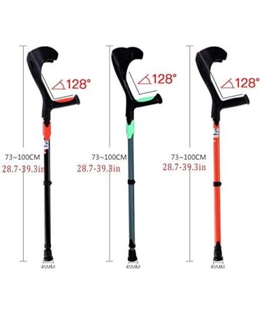 Cane Forearm Crutches 1 Pair of Ergonomic - Lightweight Arm Cuff Crutch - Adjustable Standard and Tall Adults Shock Absorber Non-Slip C (C) Lucky Star - Buy Online on GoSupps.com