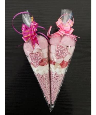 Pink Pre Filled Millions Sweet Cones Kids Party Bags Children's Hand Made Birthday party made to order for girls Party bag Kids Sweet candy Assorted Sweet Cone 1 Count ( Pack of 20 ) - Buy Online on GoSupps.com