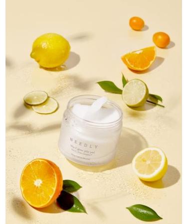NEEDLY Vita C Glow Jelly Pad | Tampon tonifiant claircissant pour l'exfoliation le soin des imperfections et l'am lioration du tonus - Buy Online on GoSupps.com