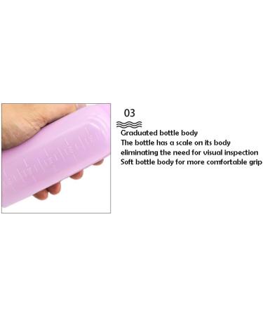 GDYS Hair Washing Bottle Hair Baking Oil Hot Dye Bottle with a Graduated Scale 3-Color Hair Dyeing and Baking Oil Bottle Washable hair dye bottle (Pink) - Buy Online on GoSupps.com