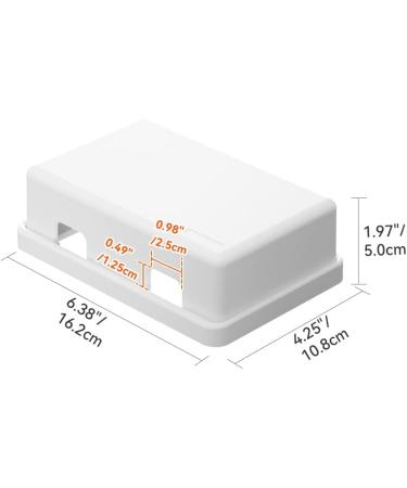 SAFELON UK Socket Cover Box - Childproof Electrical Outlet & Plug Cover with Waterproof Switch Protector Cover for Home Safety (Double White) - Buy Online on GoSupps.com