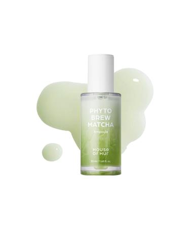 House of Hur Phyto Brew Matcha Ampoule Lightweight Hydrating Face Ampoule Hadong Matcha + EGCG Fast-Absorbing Non-Sticky Dewy Glow Korean Skincare 1.69 fl oz (50 ml)