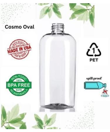 8oz Plastic Bottles with Gold Disk Top Cap (Pack of 3) - BPA-Free, Reusable, Ideal for Shampoo, Conditioner, Lotions, and Oils - Travel Toiletries and Cleaning Supplies - Buy Online on GoSupps.com