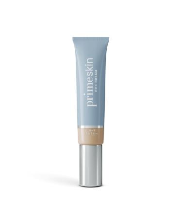 Prime Prometics PrimeSkin CC+ Cream for Mature Women Lightweight Liquid-to-Powder Foundation Blurs Pores & Covers Age Spots Crease-Free Hydrating & Soft-Matte Finish for Sensitive Skin (Light)