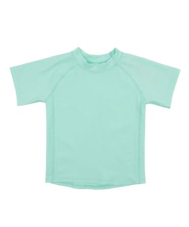 Leveret Short Sleeve Baby Boys Girls Rash Guard Sun Protected UPF + 50 Kids & Toddler Swim Shirt (12 Months-5 Toddler) 5 Years Aqua