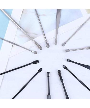 RLZCFF 6 Pcs Ear Wax Remover Spiral Ear Spoon Set - White-Fruit Peach Design | Portable Ear Cleaner Tools - Buy Online on GoSupps.com