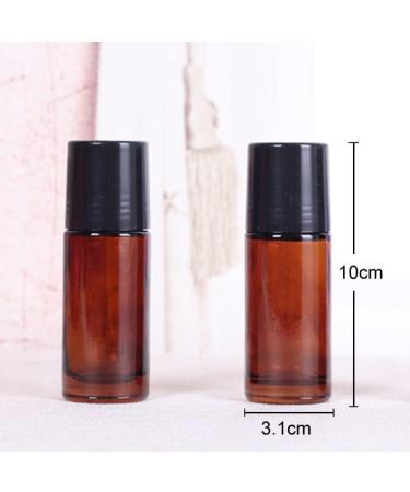 4Pcs 30ml/1oz Amber Glass Deodorant Roller Bottle with Plastic Roller Ball & Black Lid Deodorant Bottles Essential Oil Roller Bottles Empty Deodorant Containers for Essential Oils Deodorant - Buy Online on GoSupps.com