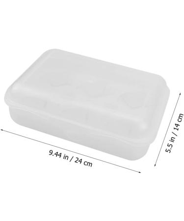 Mikikit Serving Tray Box Pressure-proof Egg Carton Desk Dispenser Egg Storage Case Fridge Egg Tray Household Travel Rack White 24X14CM - Buy Online on GoSupps.com