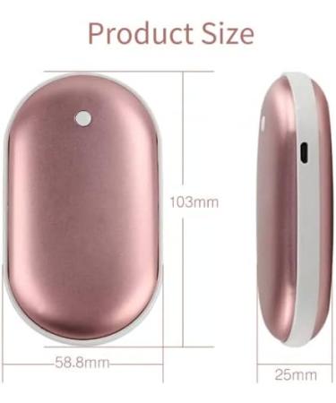 Hand Warmer Mini USB Rechargeable 2600mAh by BELLADDY INC Great Gift Electronic Pocket Heater Portable Stay Warm Outdoors Winter Camping Blue - Buy Online on GoSupps.com