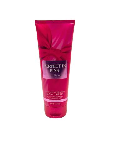 Bath & Body Works PERFECT IN PINK Ultimate Hydration Body Cream & Foaming Sugar Body Scrub 2-piece Gift Set with a Blue Bow for Holidays Full Size - Buy Online on GoSupps.com