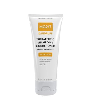 MG217 Dandruff Shampoo & Conditioner  Salicylic Acid Shampoo & Conditioner  8 oz Tube  Clear