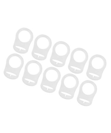 Tiuimk Transparent Silicone Pacifier Ring | Prevents Pacifier from Falling | Safe & Stylish Design for Babies - Buy Online on GoSupps.com