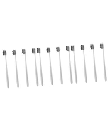 Gatuida 12 pcs soft toothbrush aesthetic toothbrush with soft bristles little toothbrushes toothbrushes from nylon pp household travel white cleaning brush