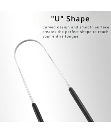 Stainless Steel Tongue Scraper for Bad Breath | Easy-to-Use Oral Care & Travel Essential - Fresh Breath Solution (Green - Buy Online on GoSupps.com