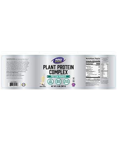 Now Sports Nutrition Plant Protein Complex - 22g Creamy Vanilla Powder - 2lb - Buy Online on GoSupps.com