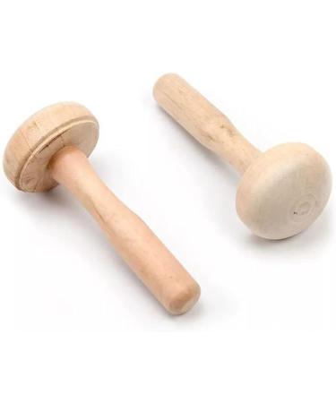 2pcs Wooden Mushroom Roller Printmaking Tool for Art Crafts - Ink Rubbing Supplies - Buy Online on GoSupps.com