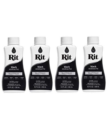 Rit All-Purpose Liquid Dye, 8 Ounce, Black (Fur Pak)