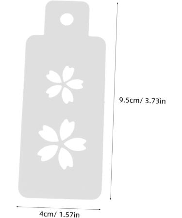 FOMIYES 1 Set Hanfu Forehead Patch Carnival Face Stencils Birth Stencil Mini Makeup Puff Pvc White - Buy Online on GoSupps.com