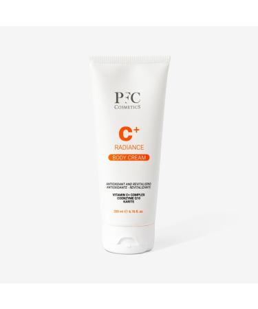 Body Cream PFC Cosmetic Radiance C+ Body Cream 200ml with Lipomembranes BMS Hydroviton Vegetable Glycerin Shea Butter Vitamin C Complex Ceramides Vitamin E and Coenzyme Q10. - Buy Online on GoSupps.com