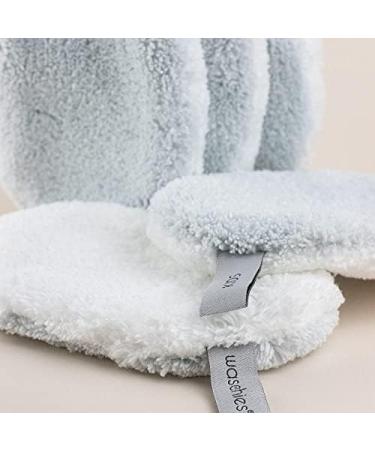 Waschies Kids Washing Pads - Reusable Super Soft Skin-Friendly Baby Cleaning | Made in Germany | Pastel Blue 5-Pack - Buy Online on GoSupps.com