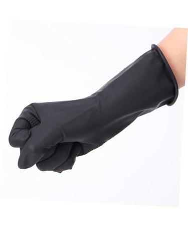 Anneome 5 Pairs Hair Shampoo Gloves Barber Gloves Hair Dye Glove Hair Salon Gloves S Black - Buy Online on GoSupps.com