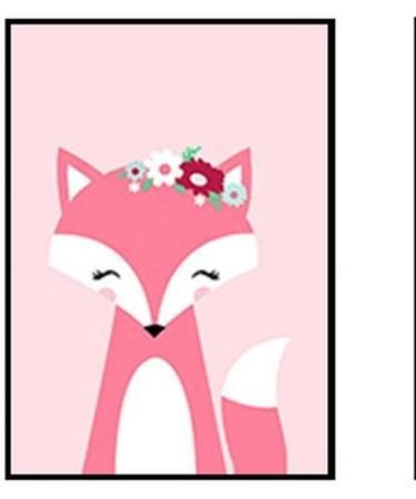 Lulupila Forest Animals Decorative Poster Set for Children's Room - Set of 6 V25 - Buy Online on GoSupps.com