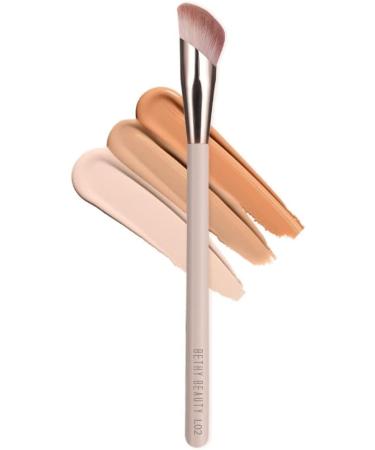 Bethy Beauty Angled Under Eye Concealer Brush Finger Shape Nose Contour Makeup Brush for Liquid and Cream Blending and Diffusing Small Foundation Brush Cosmtic Tool Smooth Canvas - Buy Online on GoSupps.com
