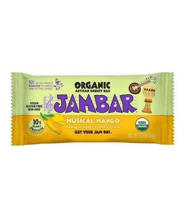Jambar Organic Musical Mango Energy Bar 2.12 OZ