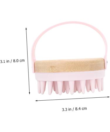 Bcoath Pink Shampoo Brush - Scalp Massager & Washer | 8.4x8x7.4cm | Ideal for Hair Care & Scalp Peeling - Buy Online on GoSupps.com