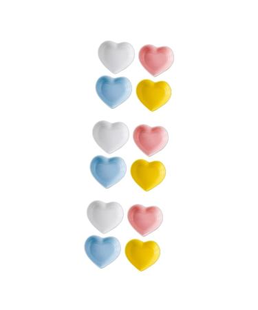 MAGICLULU 12 Pcs Seasoning Dish Soy Dishes Seasoning Dipping Bowls Saucers Bowl Soy Sauce Dish Ceramic Sauce Bowl Japanese Side Dishes Sauce Dishes Ceramic Small Plates Mini re-usable 8x7cmx3pcs As Shownx3pcs