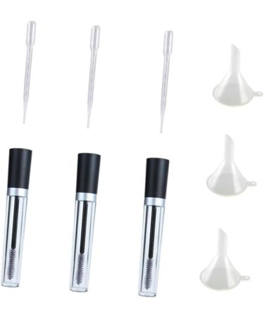  TOVINANNA 9 Pieces funnel containing mascara bottle of cream container for eyelashes clear mascara for eyelashes eyelash spools shiny to transparent With cover - Buy Online on GoSupps.com