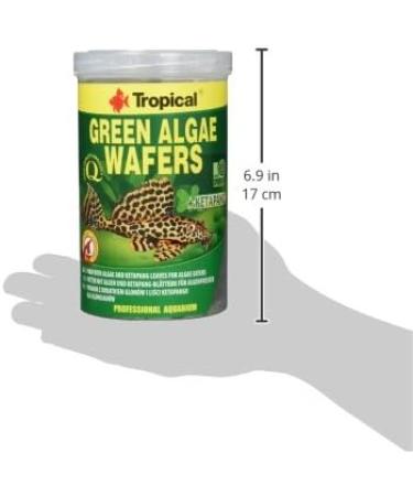 Tropical Green Algae WAFERS 1000ml / 450g - Food with spirulina algae and ketapang leaves for bottom eaters - Buy Online on GoSupps.com