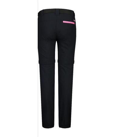 CMP Stretch Zip-Off Trousers for Children | Anthracite-Pink Fluo | Size 152 | International Shipping Available - Buy Online on GoSupps.com