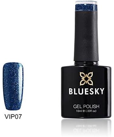 Bluesky VIP07 Blue Teal Green Fine Glitter Sparkle Nail Gel Polish UV LED Soak Off 10ml - Buy Online on GoSupps.com