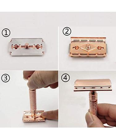 Long Handle Double Edge Safety Razor + 10 Blades - Perfect for Smooth Shaving | Buy Internationally - Buy Online on GoSupps.com