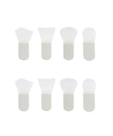 TEONEI Mini Silicone Face Mask Brushes Short Handle Mud Facial Brush Applicator Facial Beauty Tool 8Pcs